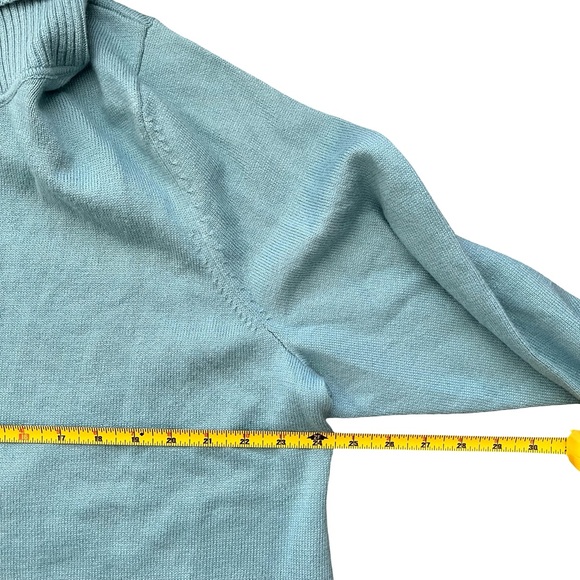 NWT Talbots Cowl Neck Teal Turtleneck Sweater Dress 3X - Picture 5 of 6